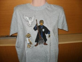 Krásné šedé tričko s harry poterem