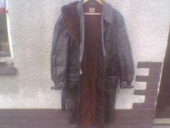 pánský kožený kabát